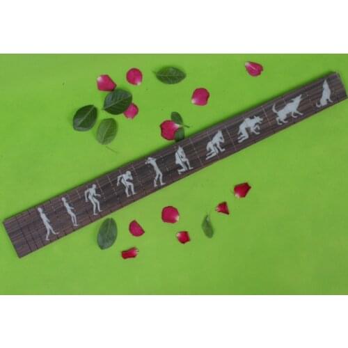 Guitar Accessories 1 pcs x 25.5"electric Guitar Fretboard electric guita rose Wood Fretboard Parts 00-045# inlay