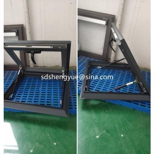 Aluminum skylight sun room skylight inclined roof manual attic roof skylight light well skylight