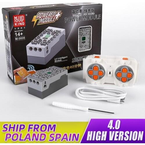 MOULD KING Battery box Motorized Car Parts The APP Remote Controller 4.0 Powered Module motor Model Building Blocks Bricks