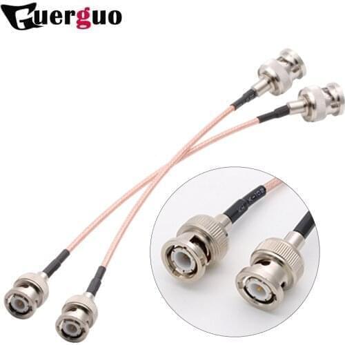 BNC for CCTV Camera RF Coaxial Adaptor BNC Male to Male RF-Converter with Pigtail Cable RG316 10CM 15CM 50CM