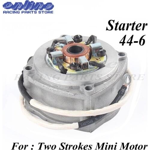 Electric Starter for 2 stroke engine 49cc pocket bike mini dirt bike mini ATV 49cc Motorcycle Motor 44-6 Electric Starter