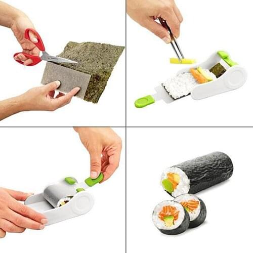Kitchen Accessories Magic Roller Vegetable Meat Rolling Tool Stuffed Grape Cabbage Leaf Rolling Machine Sushi Maker Sushi Tools