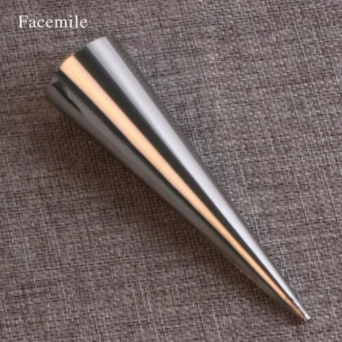 Facemile Hot Sell 1pcs Stainless Steel Spiral Tube Anode Baked Croissants DIY Essential Horn Baking Mold Pastry Tools For Cakes