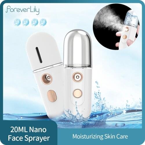 Mini USB Nano Facial Sprayer Skin Moisturizing Tool Rechargeable Face Mist Handy Sprayer Cool Humidifier for Face Body Care