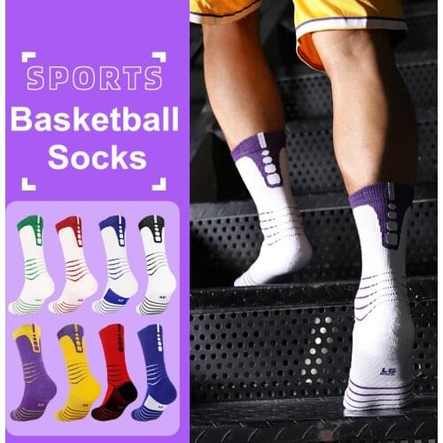 Newest Professional Elite Basketball Sports Socks Non-Slip Breathable Outdoor Running Cycling Climbing Personality Fashion Socks