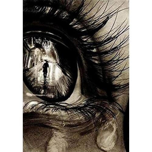 Paints By Numbers eye Flower Photo Custom DIY Oil Painting Coloring Drawing Canvas Paint Art Pictures Home Decor