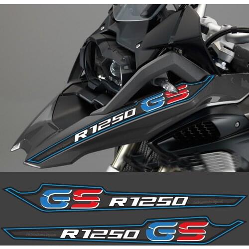 For BMW R1250GS R1250 R 1250 GS Motorcycle Stickers Side Panel Protector Fairing Fender Extension Wheel Extender ADV Adventure