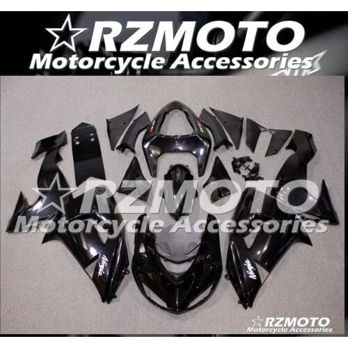 New ABS whole Fairings Kit Fit for Kawasaki Ninja ZX-10R ZX10R 10R 2006 2007 06 07 Bodywork set black