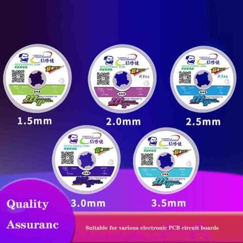 MECHANIC R300 Original Pure Copper Tin Absorption Line Tape Low Residue Suction Tin Rope Remove Solder Disc Removal