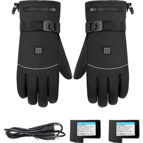 Heated Gloves 3.7V Rechargeable Battery Powered Electric Heated Hand Warmer For Hunting Fishing Skiing Cycling