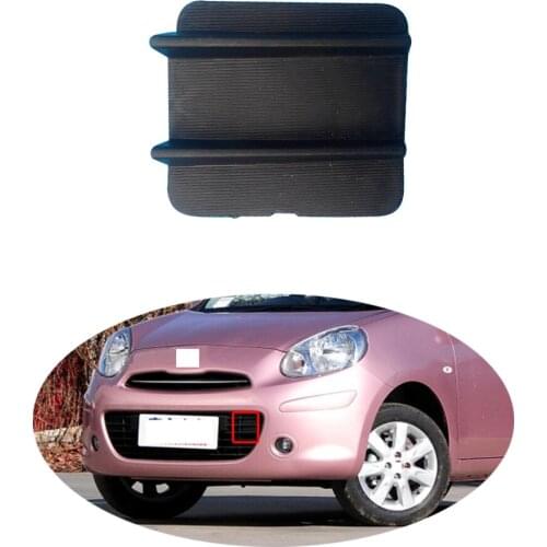 For Nissan March Micra K13 Front Bumper Tow Hook Cover Trailer Eye Lid Traction Hood Towing Hole Cap Plate Trim Shell