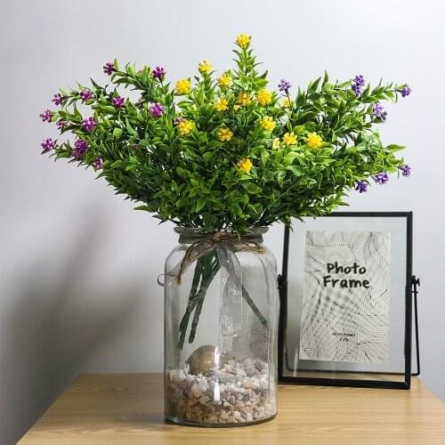 Lucky Grass Grain Flower Bunch of Artificial Flowers Outdoor Layout Home Dining Room Living Room Plastic Flower Arrangement