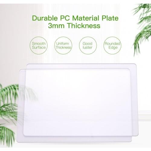 2pcs Transparent Cutting Pad Accessory Durable PC Material Plate Replacement Pad for Die Cutting & Embossing Machine Arts