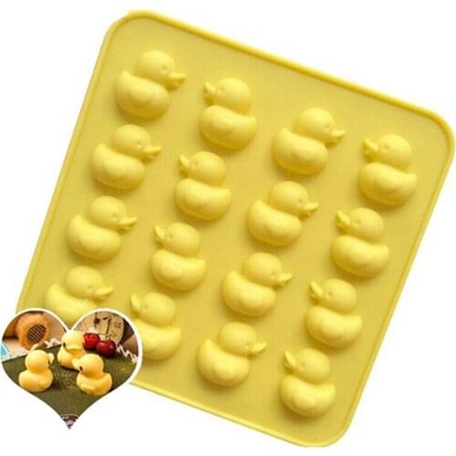 Cute Duck Silicone Mold DIY Chocolate Ice Biscuit Candy Moulds