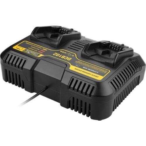 Li-Ion Battery Charger 4.5A Max for Dewalt 10.8V 12V 14.4V 18V 20V DCB105 DCB101 DCB102 DCB112 DCB205 with Dual USB port