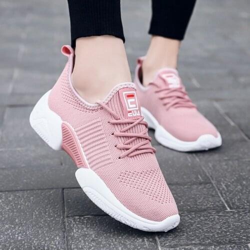 Urbutifo Womens Shoes Breathable Outdoor Women Shoes Lace-Up Platform Sneakers Tenis Feminino Summer Ladies Casual Sneaker