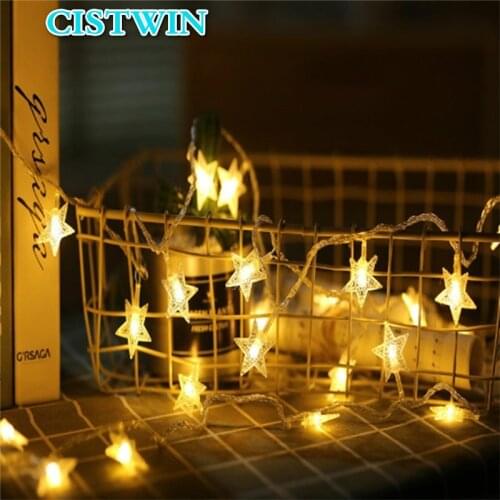1M/3M/6M/10M LED Star Fairy Garland String Lights Novelty For New Year Christmas Wedding Home Indoor Decoration Battery light