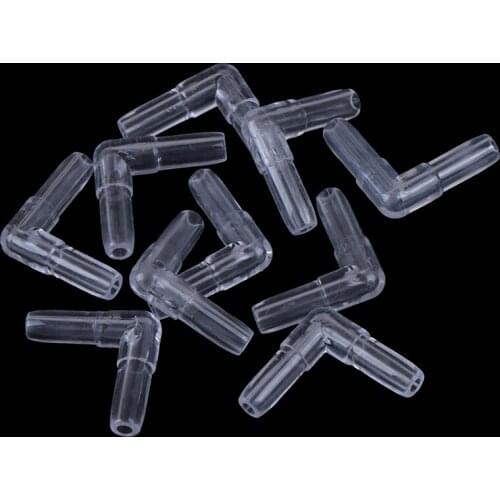 10pcs Aquarium Pipe I L T Y Type Hose Equal Tee Transparent Acrylic Hose Water Pipe Connectors