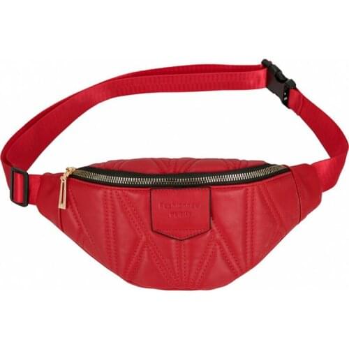 2021New Women Bag Girls PU Waist Packs Simple Pocket Shoulder Crossbody Bags