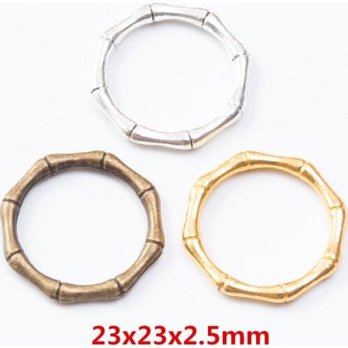 35 pieces of retro metal zinc alloy Circle pendant for DIY handmade jewelry necklace making 7444