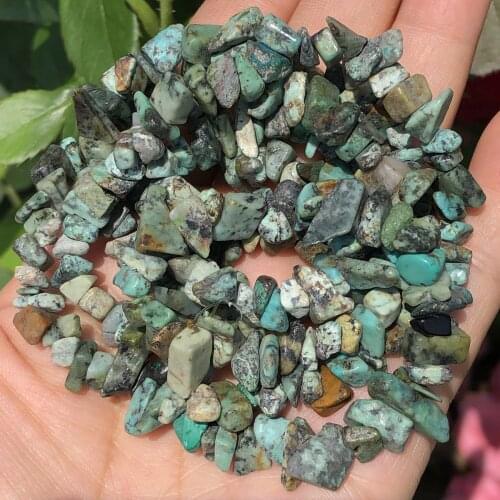 5-8mm Natural Freeform Irregular African Turquoises Chips Stone Gravel Beads For Jewelry Making DIY Earring Bracelet Necklace