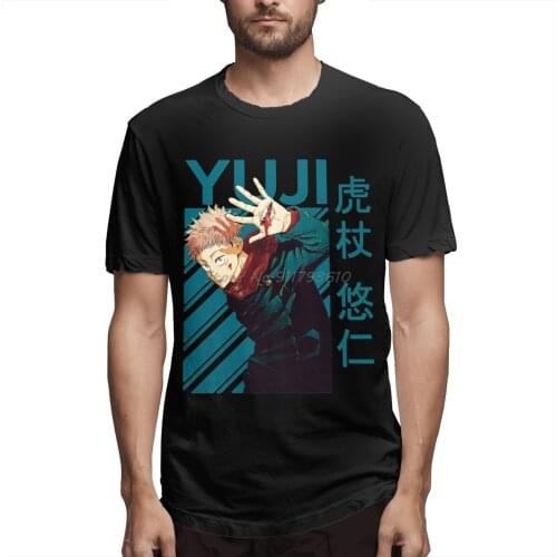 Anime Jujutsu Kaisen Manga T Shirt Plus Size Cotton Short Sleeve T-shirt Men Cotton Tees Streetwear Harajuku