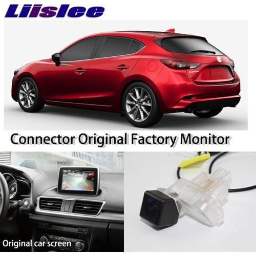 Car Rear View Back Camera For Mazda 3 Mazda3 Axela Hatchback BM BN 2013~2019 Connect Original Factory Screen Monitor