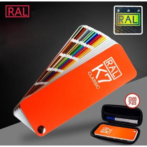 Free Shipping Germany RAL K7 international standard color card raul - paint coatings color card with Gift Box