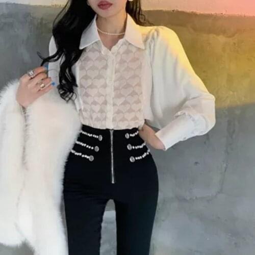 Черно-белые блузки BLLOCUE China At AliExpress