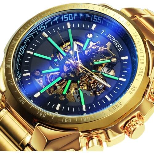 WINNER Official Fashion Automatic Mechanical Silver Watch Men Classic Skeleton Sports Business Male Stainless Steel Strap Army