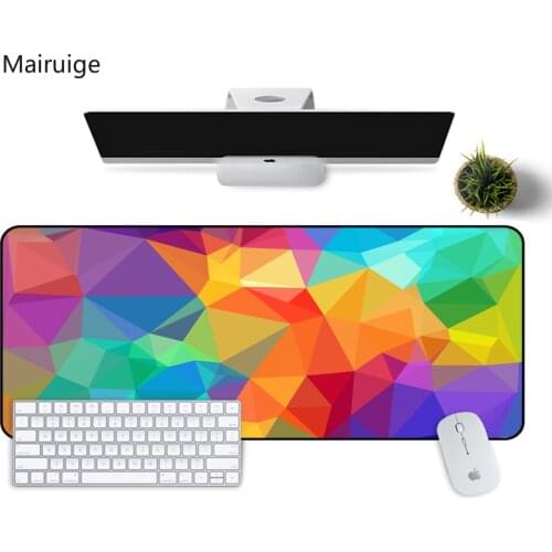 Color Creative Personality Gaming Mouse Pad Large Gradient Desktop Keyboard Lock Frame Washable Rubber Pad Gaming Desk