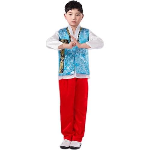 BALDAUREN Boys Childrens Costumes Hanbok Korean Ethnic Minority Dance Performance Costumes Stage Suits