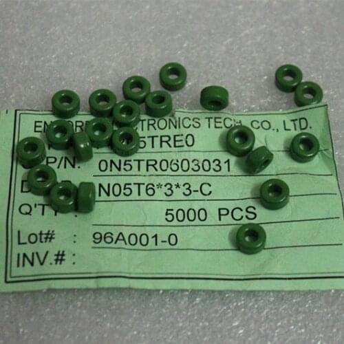 Ferrite Magnetic Ring 6*3*3mm Anti-interference Inductance Common Mode Filter Small Magnetic Beads Spray Green