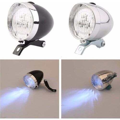 Classic Vintage 3 LED Bicycle Mountain Bike Headlight Cycling Front Headlamp Bike Headlight Lantern LED Road Cycling Flashlight