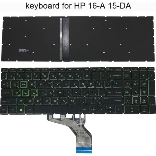 Arabic backlight keyboard for HP 6 MAX 16-A A0001 6MAX TPN-Q241 15-DA 15-CX 15-CS 15-DF 15-EC AR laptops replacement keyboards