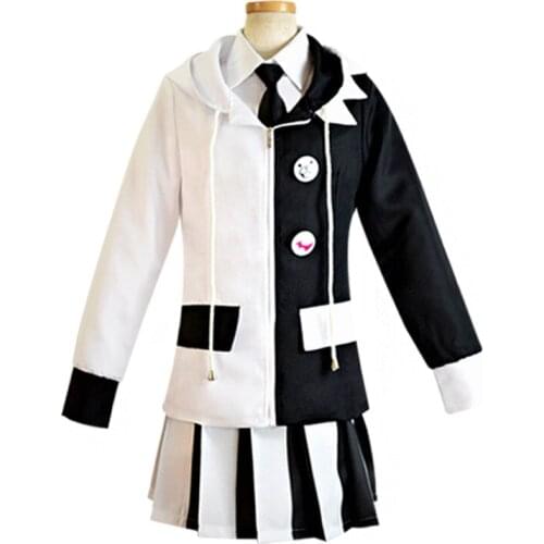 Danganronpa 2 Monokuma Anthropomorphic Super Cosplay Clothing Uniform Set Complete Unisex Spot To Send Socks and Tie Badges