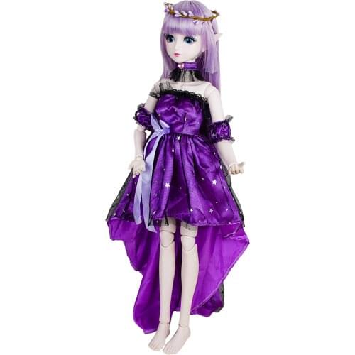 EVA BJD 1/3 BJD Doll Dream Elves Demon SD 24in 60cm 22 Ball Jointed Dolls Fairy Full Set Wig Clothes Valentines Gift for Girls