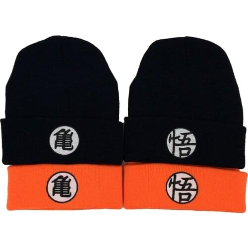 Cartoon Men Master Roshi Beanies Boys Winter Son Goku Embroidery Casual Knitted Bonnet Hats Unisex