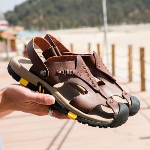 Summer Sandals&slippers Summer Leather Shoes Mens Footwear Sandals Man 2020 Zapatos Hombre Verano Men Sneakers