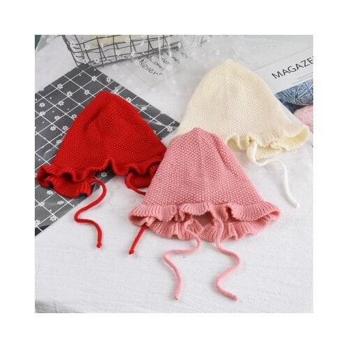 Koreas new baby hat spring and summer baby cotton princess hat Plush lining baby boys girls fetal caps court hat tide