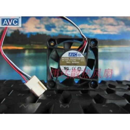 For AVC DS04010B12U 4010 dual ball-bearing 12V 0.14A 4cm 5,500RPM 28.18CFM CPU axial cooling fan