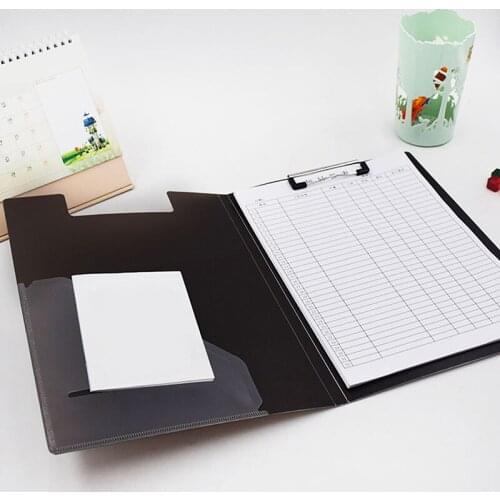 A4 Manager File Test Paper Storage Folder School Writing Pad Clipboard Office Supplies Stationery Folder Organizer Double Clips