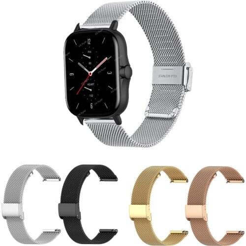 20mm 22mm metal Band for Samsung Galaxy watch 3/46mm/42mm/active 2/Gear S3 bracelet Huawei watch GT 2 2e Pro strap
