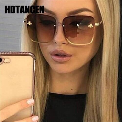 NEW Oversize Square Sunglasses Men Women Celebrity Sun Glasses Male Driving Superstar Luxury Brand Designer Female Shades UV400