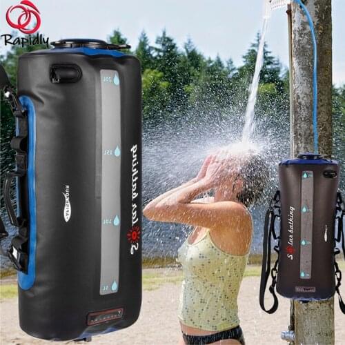 20L Shower Bag Sports Water Bag Solar Shower Bag Outdoor Supplies Picnic Camping Water Storage Supplies Bags for Swimming Hiking