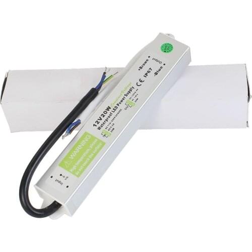 5pcs 20w LED Transformer IP67 Waterproof LED Driver Power Supply AC110~240V To DC12V Camera Lighting Transformers 12V DC 2 Years