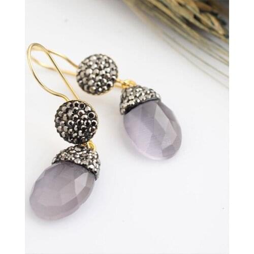 Women Tiger Eye Handmade Silver Gold Plated Special Design Earrings, Silver Earrings, Handmade Gemstone Earrings