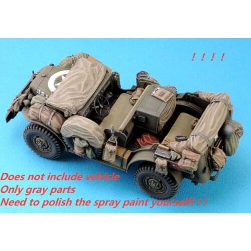 1:35 scale resin die-casting armored vehicle parts modification does not include the unpainted model of the car 35945