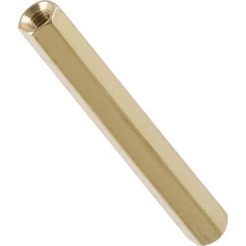 100Pcs M3*21MM Female Hex head Brass Spacing Screws Threaded Pillar PCB Computer PC Motherboard StandOff Spacer L=21MM