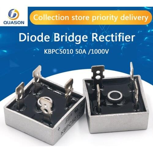 2PCS KBPC5010 50A 1000V Diode Bridge Rectifier kbpc5010